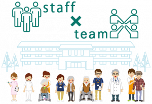 チーム teamとstaffのイラスト